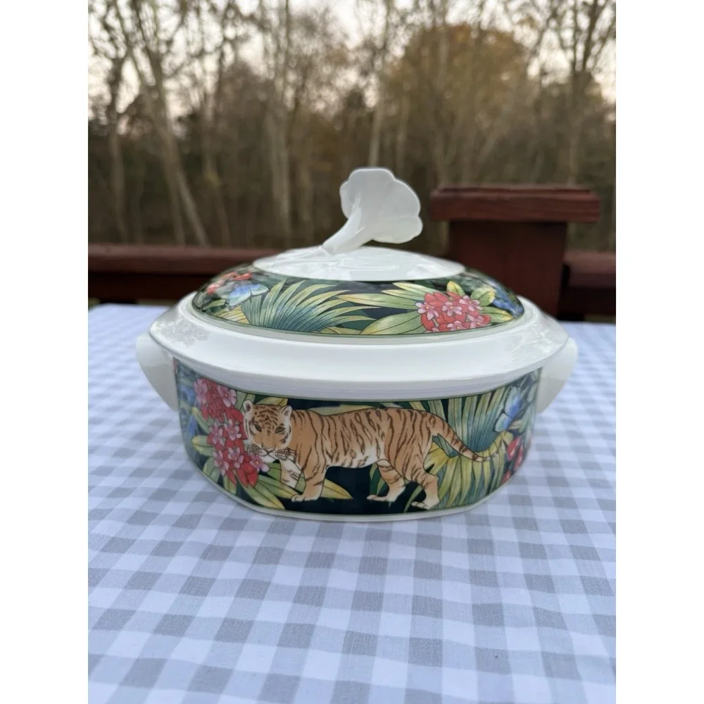 Villeroy‎ And Boch/Gallo Serengeti Covered Vegetable Dish Rare Discontinued